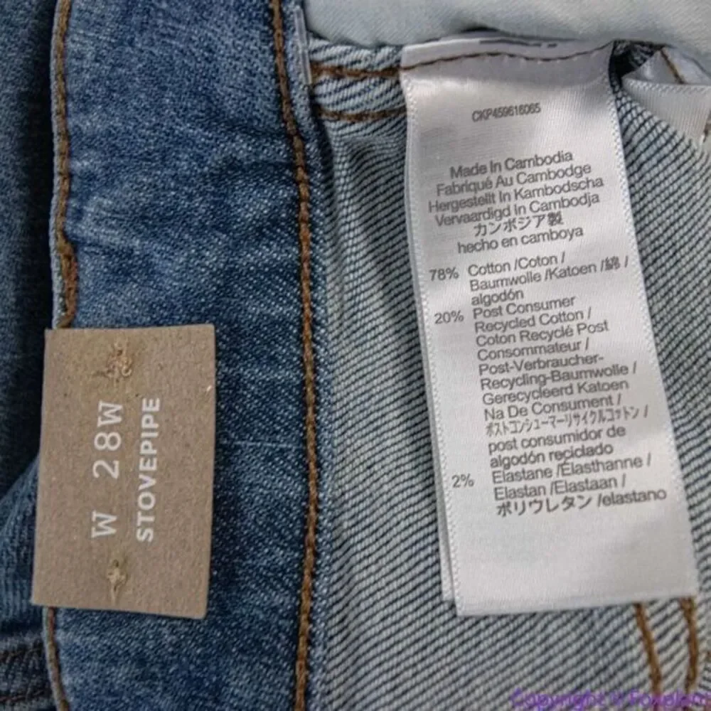 NEW Madewell Plus Stovepipe Jeans in Euclid Wash, 28W‎